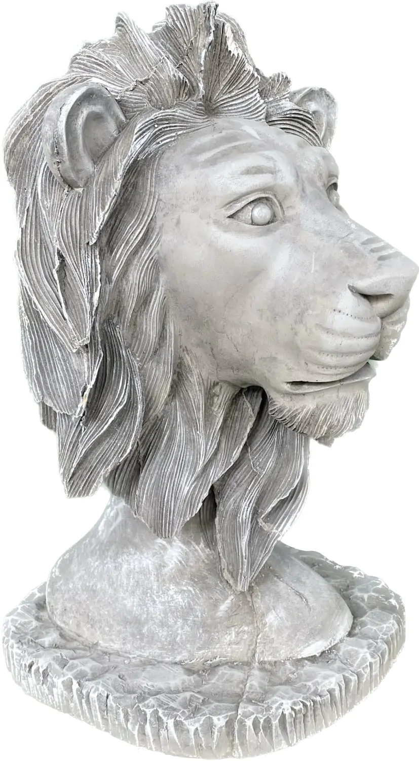  Product image 5 of the product “Cormac - Lion Head on base, 45cm H | cast stone ”